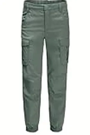 Jack Wolfskin Treasure Hunter Pants Kids Pantalones de Exterior, Unisex niños, Color Verde, 92