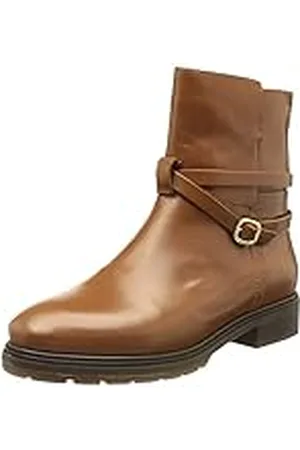 Tommy Hilfiger Leather Belt Low Boot FW0FW06658, Bota Baja Mujer, Marrón (Winter Cognac), 42 EU