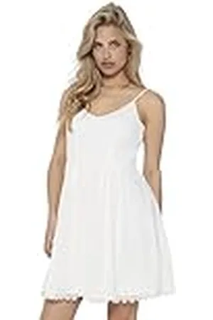ONLY Onlhelena Lace S/L Short Dress Noos Wvn Vestido, Mujer, Cloud Dancer, 44