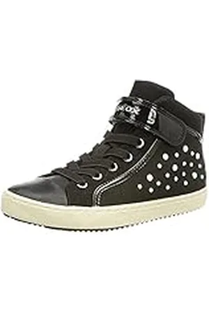 Geox J Kalispera Girl I, Sneakers para Niña, Negro (Black), 24 EU