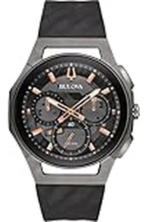 BULOVA Reloj Cronógrafo para Hombre de Cuarzo con Correa en Caucho 98A162