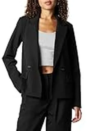 THE DROP Liza Relaxed Double-Breasted Blazer, , XS