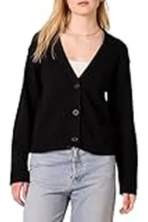 Amazon Cárdigan corto con cuello en V y corte holgado Mujer, , XL