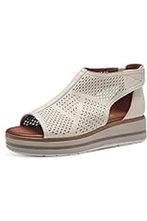 Jana Softline 8-28260-42 400 Flache Sandale Komfortable Mehrweite Alltagsschuh Festlich Elegant, Sandalias con cuña Mujer, 41 EU Ancho