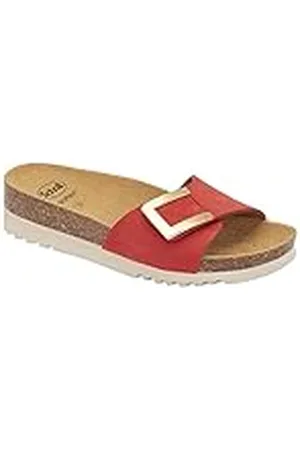 Scholl Monterey Mule, Sandalia Mujer, Red, 41 EU
