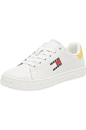 Tommy Hilfiger (New TJW Logo Sneaker ESS EN0EN02703, Parte Superior Baja Mujer, Yellow (Yellow Dahlia), 37 EU
