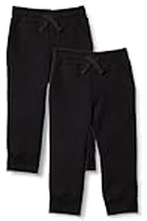 Amazon Pantalón deportivo jogger de forro polar Niño, Pack de 2, , 2 años