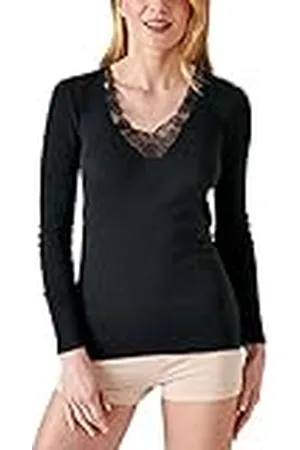 Damart Camiseta de Manga Larga de Tejido Calado Thermolactyl Ropa Interior, , XS para Mujer