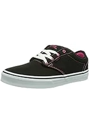 Vans Atwood, Zapatillas Niñas, Black Canvas, 32.5 EU