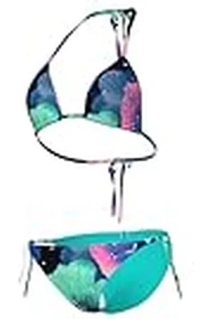Arena Water Prints Bikini Mujer, Traje de Baño en Tejido Elástico Reciclado de Secado Rápido, Bikini para Playa y Piscina con Copas Extraíbles, Top y Braguitas con Lazos