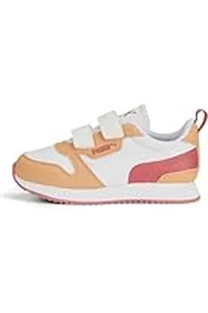 PUMA R78 V PS, Zapatillas, White White-Orange Peach, 35 EU