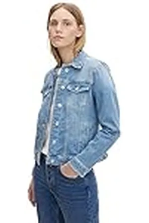 TOM TAILOR 1016402 Chaqueta vaquera de algodón orgánico para Mujer, , XXL
