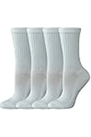 Amazon Calcetines Acolchados de Trabajo, de algodón, de Media caña y con Alto Rendimiento Mujer, 4 Pares, , 36-39.5