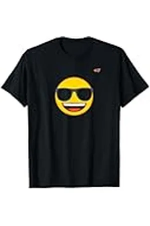 Emoji Gafas de sol con cara sonriente amarilla con emoticono Camiseta