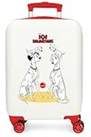 Disney Joumma Family Maleta de Cabina Blanco 33x50x20 cms Rígida ABS Cierre de combinación Lateral 28,4L 2 kgs 4 Ruedas Dobles Equipaje Mano