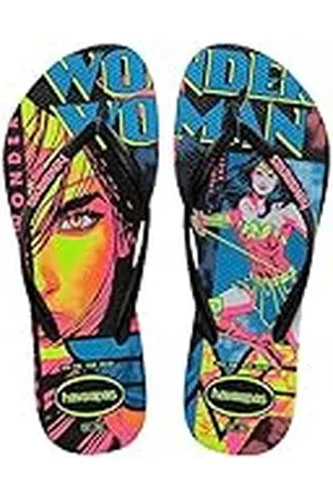 Havaianas Slim Heroes, Chanclas Mujer, Nero (Black/Light Black), 41/42 EU