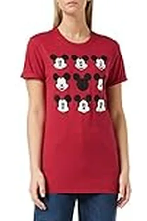 Disney Mickey Mouse Face Camiseta, , 40 (Talla del Fabricante: Medium) para Mujer