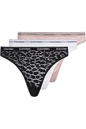 Calvin Klein Mujer Pack de 3 Braguitas Tipo Bikini de Tejido Elástico, , XL