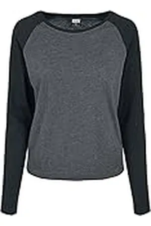 Urban classics Tb4539-ladies Contrast Raglan Longsleeve Camiseta, , XXL Mujeres