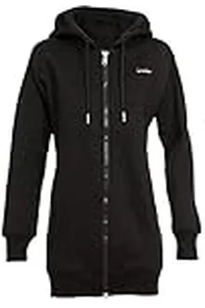 Winshape Chaqueta Larga y acogedora con Capucha J006 con Cremallera de 2 vías Sudadera, , L Mujer