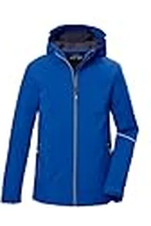 Killtec KOW 366 BYS SFTSHLL JCKT, Chaqueta softshell/chaqueta outdoor con capucha Niños, dunkel stahlblau