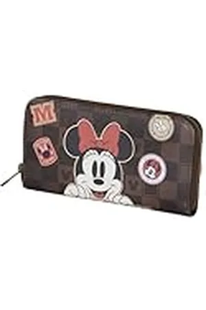 Disney Minnie Mouse Journey-Billetero Essential, Marrón, 19 x 10 cm