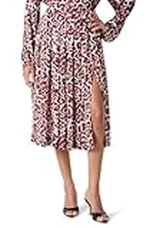 THE DROP Pleated Skirt with Slit Falda, , M