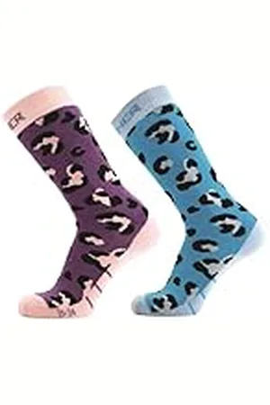 Sinner Calcetines marca modelo KIDS SKI SOCKS ANIMAL DOUBLE PACK - PURPLE/BLUE - 35-38