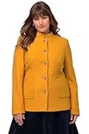 Ulla Popken Boiled Wool Janker con Lana Virgen Blazer, , 62 para Mujer