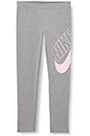 Nike G NSW Favorites Gx Legging Sport Trousers, Niñas, Carbon Heather/Pink, 14 años