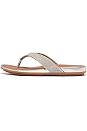 FitFlop Chanclas Gracie Shimmerlux, Mujer, Silver, 37 EU