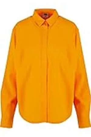 Urban classics Ladies Linen Mixed Oversized Shirt Camisa, , 5XL para Mujer