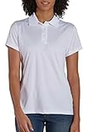 Hanes Polo Cool Performance DRI para mujer deportivo, blanco, mediano