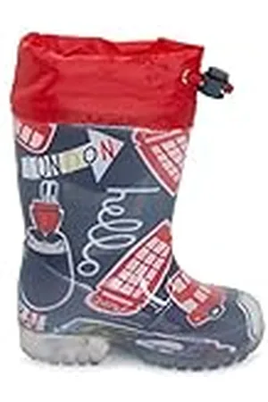 Tuc Tuc Botas De Agua Luz Estampadas Niño Azules Hello London Fw21, Lluvia, 29 EU