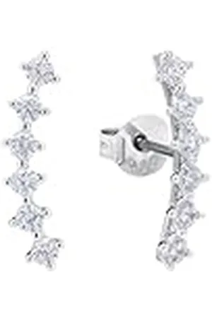 Amor Pendientes de de ley 925 para mujer, con sintetizador de circonitas cúbicas, 1,8 cm, , se entregan en estuche de regalo