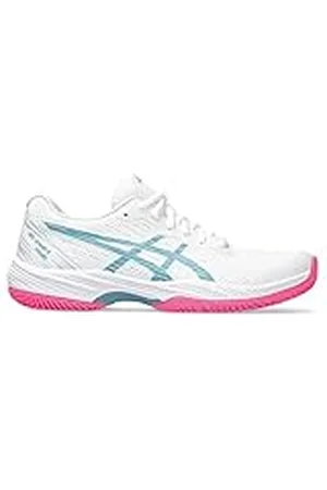 Asics Gel-Game 9 Padel, Sneaker Mujer, White/Gris Blue, 44 EU