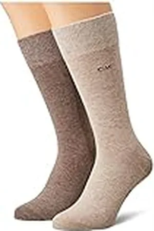 Calvin Klein Sock 2 Pack, Marrón ( Melange), 43 (Pack de 2) para Hombre