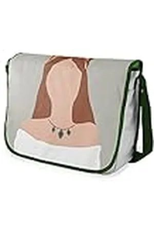 Le Jardin du Lin Bolsas de mensajero con estampado digital con correas de color caqui para niñas y niños, regreso a la escuela, bolsas de mensajero para estudiantes, bolsos de hombro, tamaño: 29 x 36