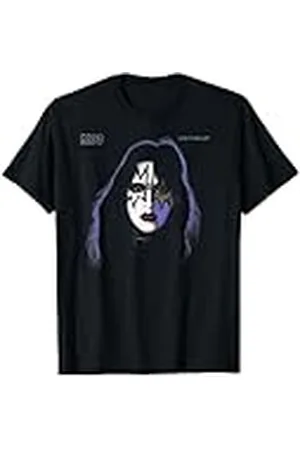 Kiss Camiseta Ace Frehley 1978 - Mujer - Tema de banda de rock - Manga corta - T-Shirt - Negro - Talla S