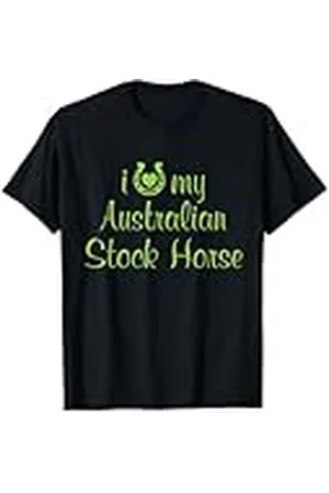 Hip I Love My Australian Stock Horse Equestrian Show Trainer Camiseta