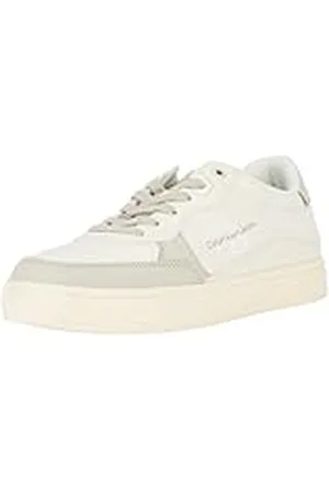 Calvin Klein Jeans Classic Cupsole Low LTH ML FAD YM0YM00885, Zapatilla con Suela Cupsole Hombre, Beige (Creamy White Eggshell 885), 46 EU