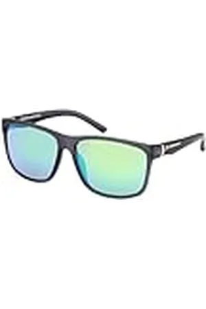 BMW BMW M Motorsport BS0042 Gafas De Sol Hombre, Gafas De Sol Ligeras, Forma Lente Navigator, Lentes Humo Polarizado, Negro Opaco