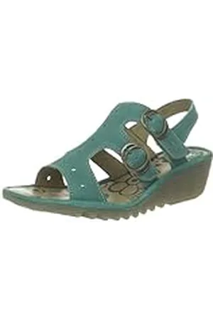 Fly London Ogla Ogla 500 385_Bleu (009 Peacock) - Zapatillas de casa de Caucho para Mujer, Color Azul, Talla 40