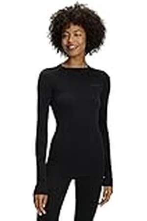 Falke Wool-Tech Round Neck W L/S SH lana hilo funcional secado rápido calida 1 pieza, Capa de base superior Mujer, , XL