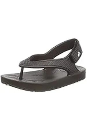 FitFlop Chanclas ergonómicas con Correa Trasera para niños Iqushion, Unisex, Black, 28 EU