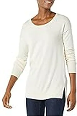 Amazon Jersey tipo túnica ligero de manga larga con cuello redondo (disponible en tallas grandes) Mujer, , 4XL Grande