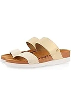 Gioseppo Chanclas Estilo Bio con Tiras Doradas para Mujer Whittier