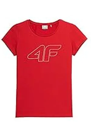 4F Tshirt F583 Color Red Talla XS para Mujer