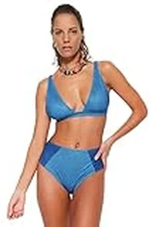 Trendyol Parte Inferior de Bikini Normal de Cintura Alta para Mujer Traje de baño, , 40