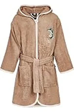 Playshoes Morgenmantel Albornoz, marrón, 98-104 Unisex niños